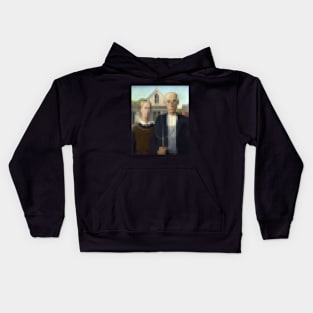 American Gothic - Pixel Art Kids Hoodie